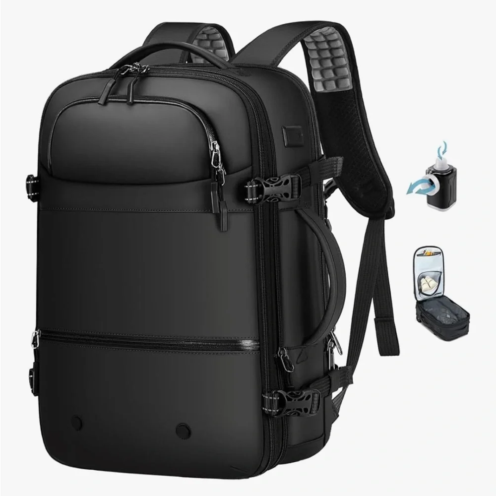 Sleek Black Men's Backpack